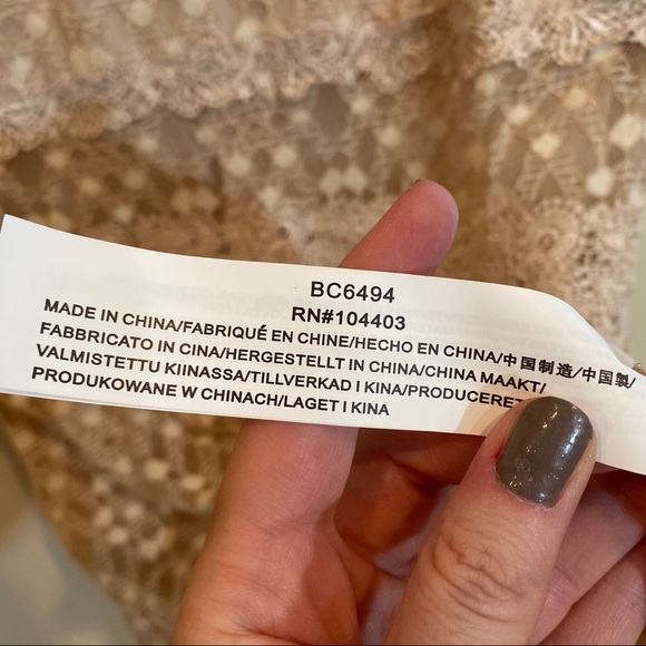 J.O.A. Lace Short Sleeve Blush Mini Dress - Picture 13 of 14